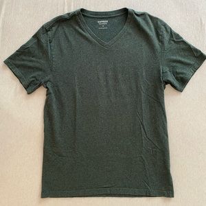 Express Green V-Neck T-Shirt